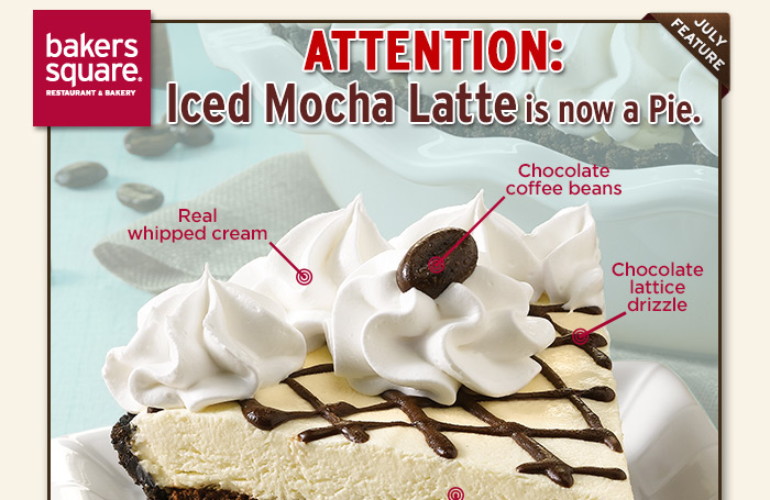 ATTENTION: Iced Mocha Latte is now a Pie.